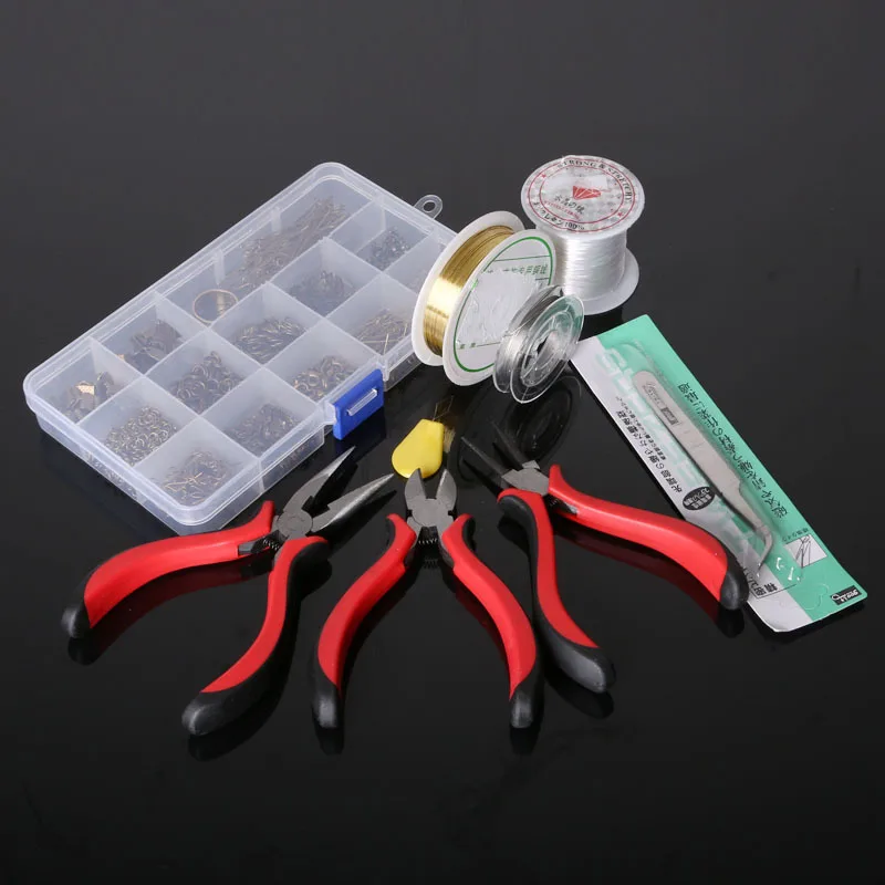 Handmade DIY Earrings Accessories Material Package Jewelry Findings Set Portable Beading Making Tools Box | Дом и сад