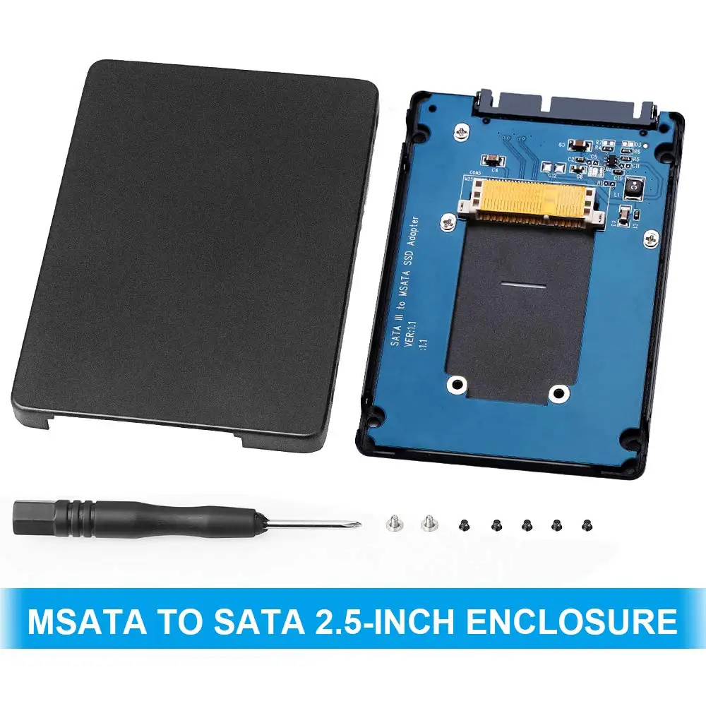 Onvian mSATA корпус SATA на 2 5 адаптер с алюминиевым корпусом SSD жесткий диск дюйма 3 0