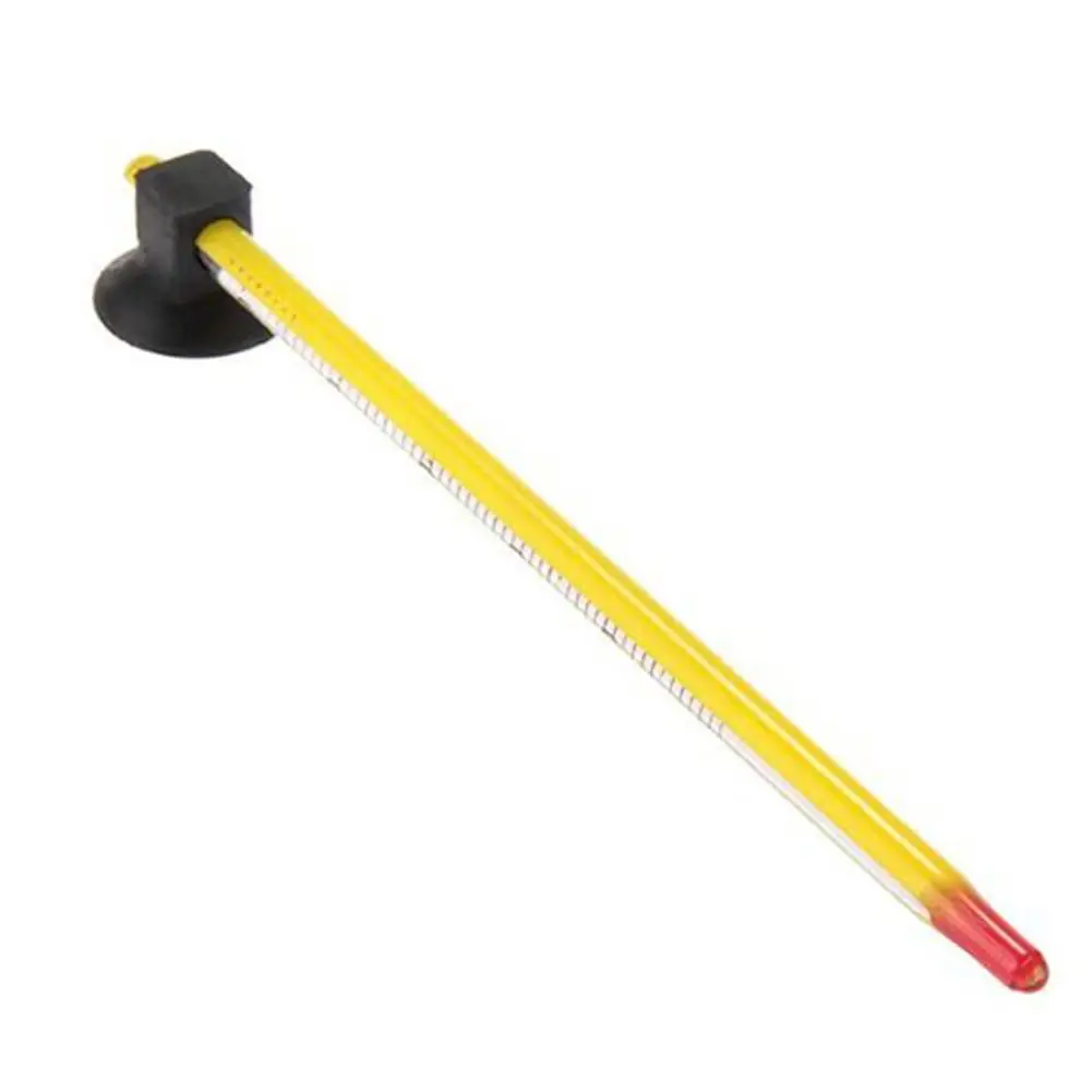Aquarium Waterproof Hydraulic Gauge Submersible Glass Thermometer with Suction Cup 14CM | Дом и сад