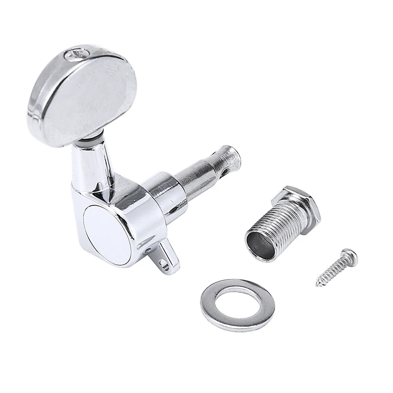 6 stücke zink legierung chrom 3r 3l elektrische gitarre maschine kopf locking tuner tuning pegs keys gitarre zubehör free global shipping