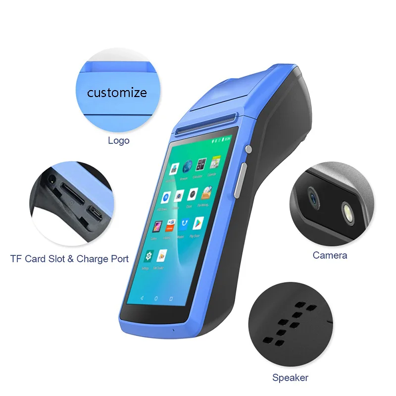 Термопринтер Milestone POS портативный с поддержкой Wi Fi и bluetooth 58 мм|receipt printer|thermal receipt