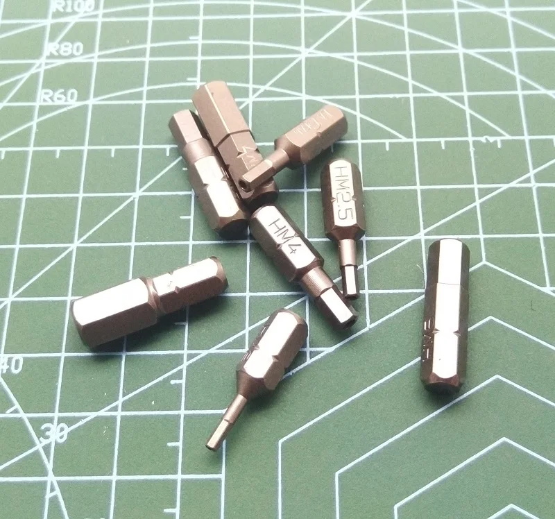 Новинка 8 типов 1/4 &quotS2 шестигранное защитное долото мм с отверстием L25mm H2 H2.5 H3 H4 H5 H6