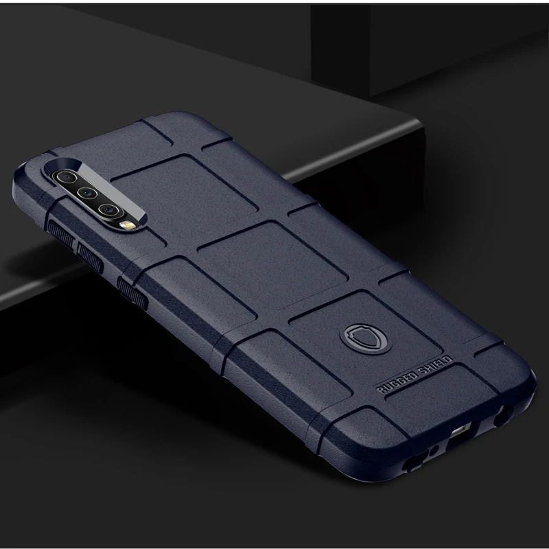 Blue Для samsung A50 чехол A50 A30 a50s a30s a40s a70s A20E A10E A60 A70 армейская силиконовая крышка для samsung A40 чехол для samsung A70 чехол - Цвет: Blue
