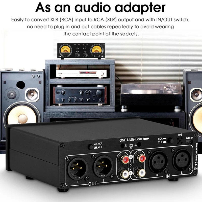 Двойной аналоговый измеритель УФ микрофон/линейный уровня звука RCA/XLR