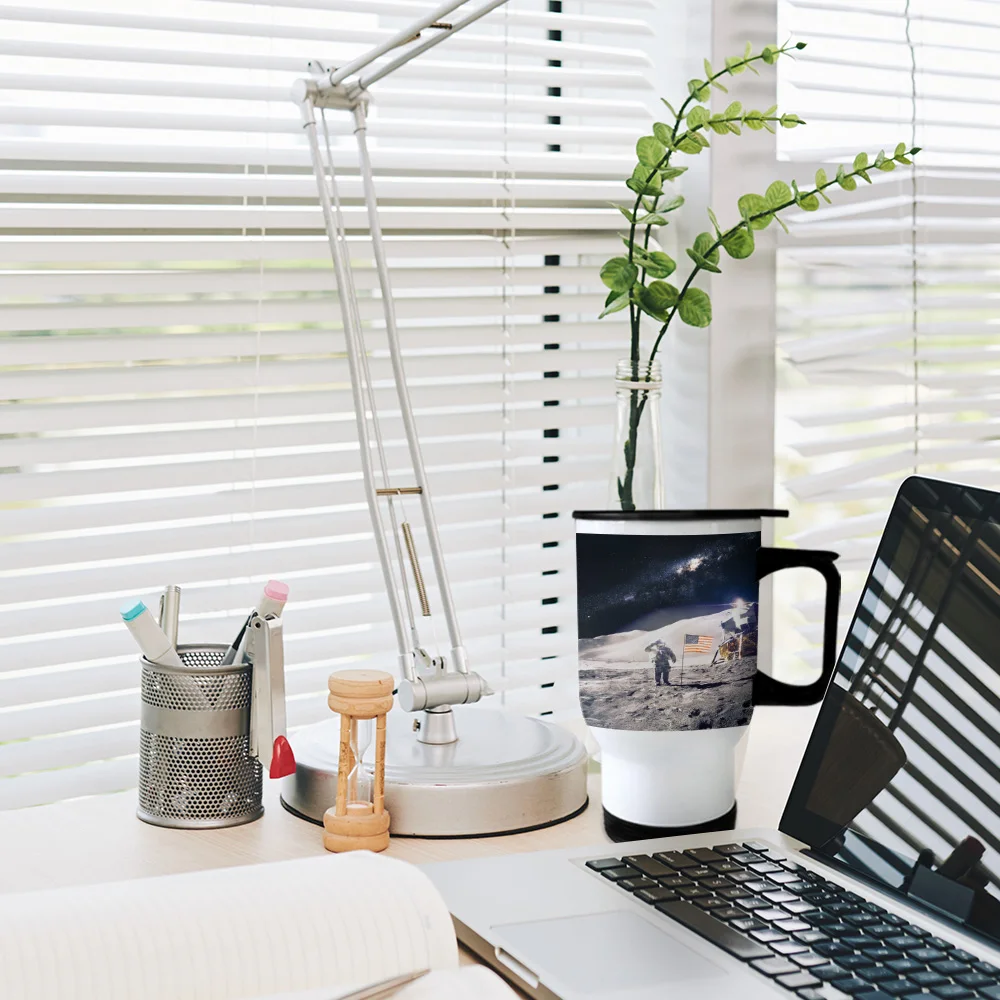 Астронавт космическая луна кружки для путешествий стаканы с двойными стенками