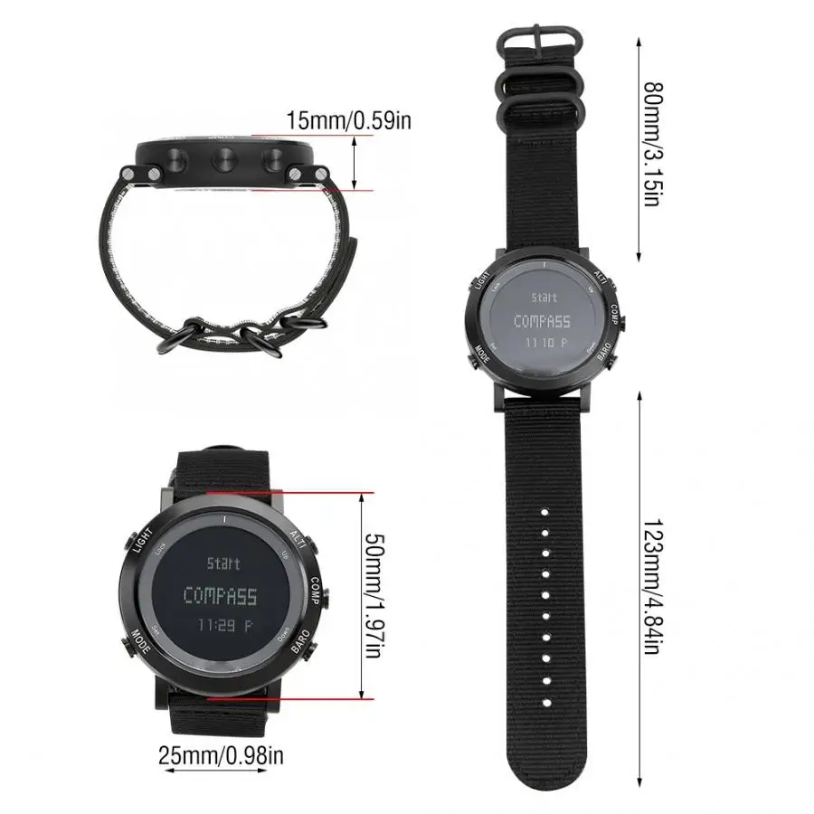 Многофункциональные водонепроницаемые мужские часы новые модные военные