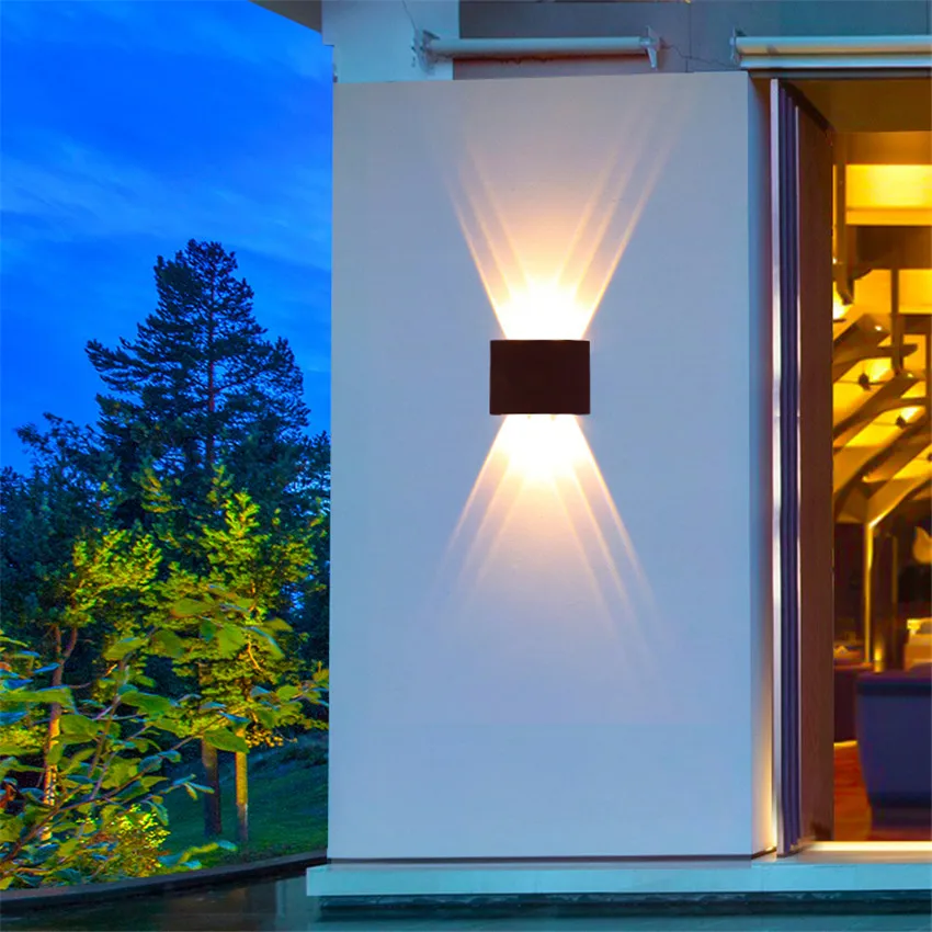 Уличная Водонепроницаемая настенная лампа IP65 светодиодный настенный светильник