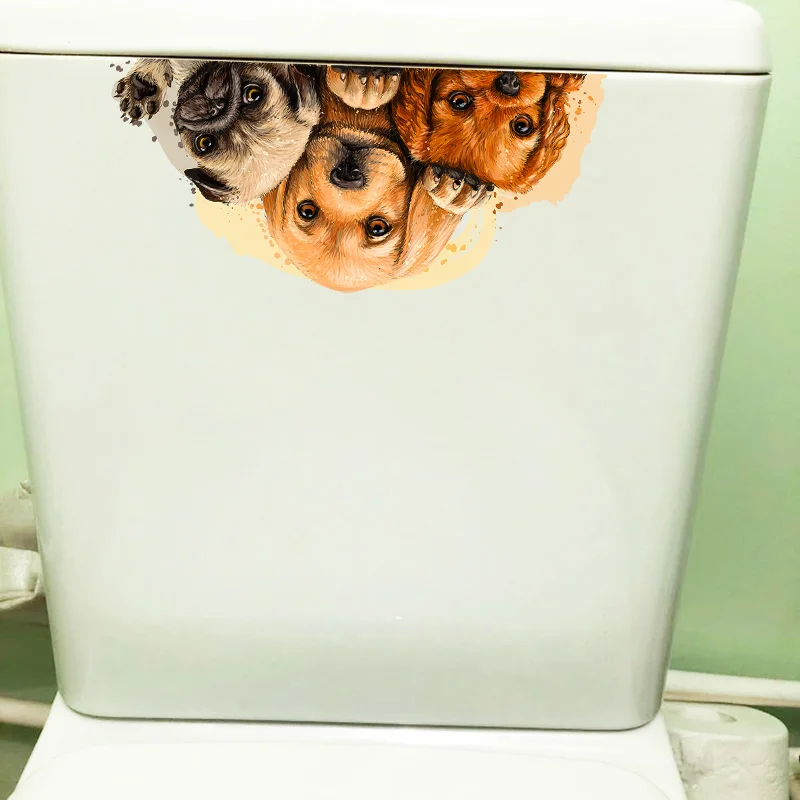 YOJA 26 5 × 12 1 см мультфильм король карл мопс туалет украшения хорошо себя на стену