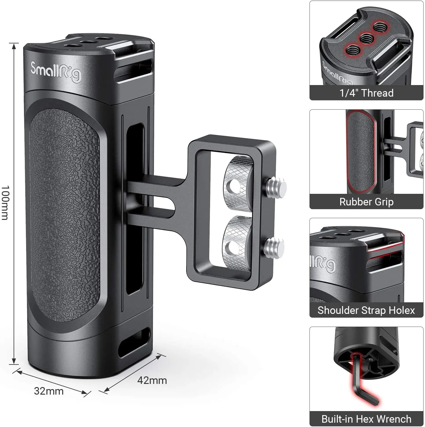 Универсальная мини-клетка Smallrig с боковой ручкой для камеры Sony Canon Nikon ручка-клетка