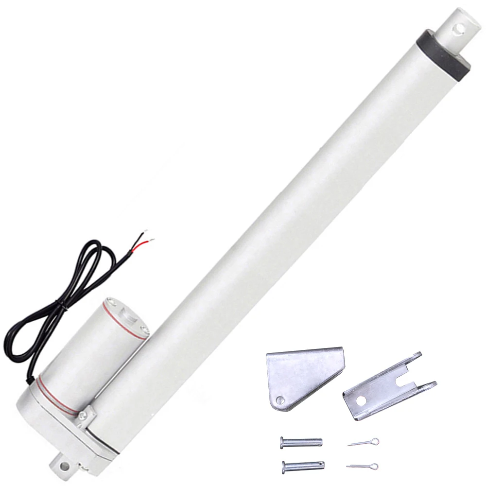 12 В постоянного тока 400 мм 16 дюймов тяжелый линейный привод и кронштейны 14