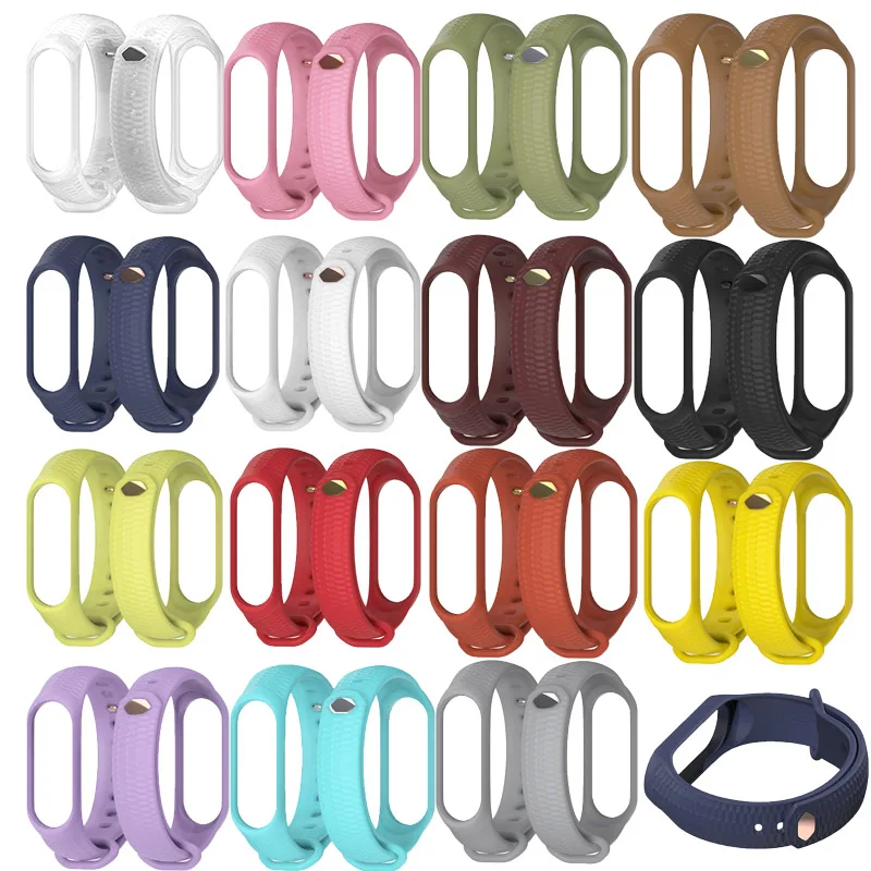 Силиконовый браслет спортивный ремешок для Mi Band 3 Xiaomi 4 Miband Смарт часы