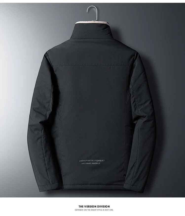 Thicken Fleece Parka Jacets Men Fur Collar Zip Up Winter Cold Coats Male Cotton Padded Windbreakers Plus Size 5XL Warm Clothes