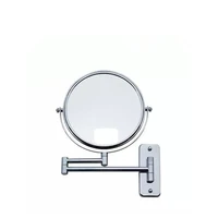 lighted makeup mirror wall mounted bathroom mirror amplification led fill light 360 degree rotating mirror magnifying compact