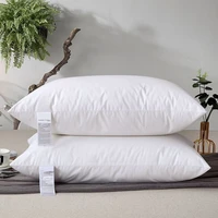 white pillow hotel bedroom home textile bed sleep 1pc pillow core high rebound neck protection machine wash 2 pieces pillows