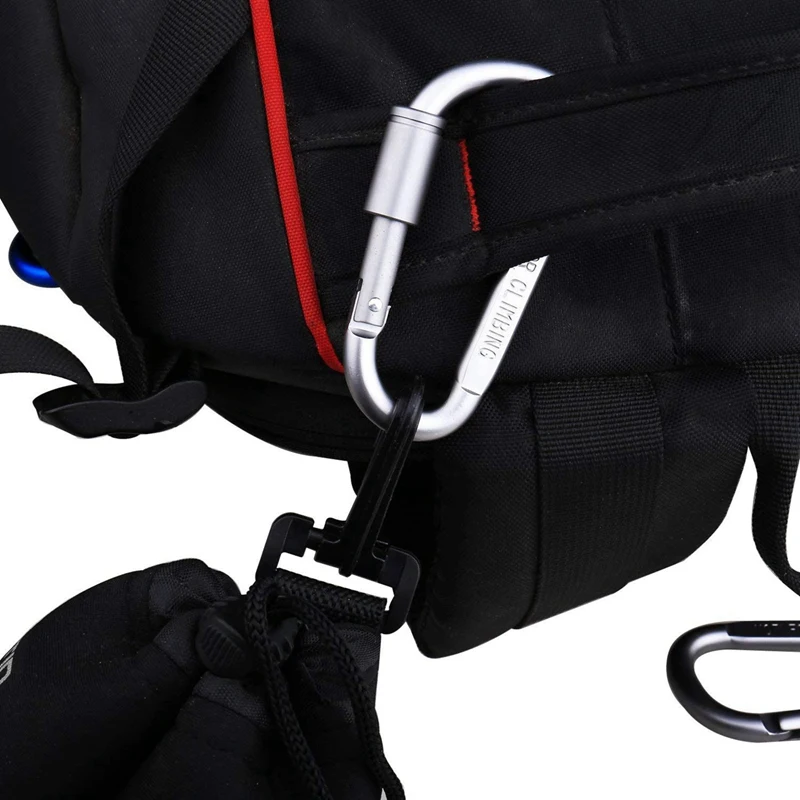 

Aluminum Alloy D Ring Clip D Shape Carabiner Keyring Keychain Clip & Hat with Neck Outdoor Uv Protection Sun Hat