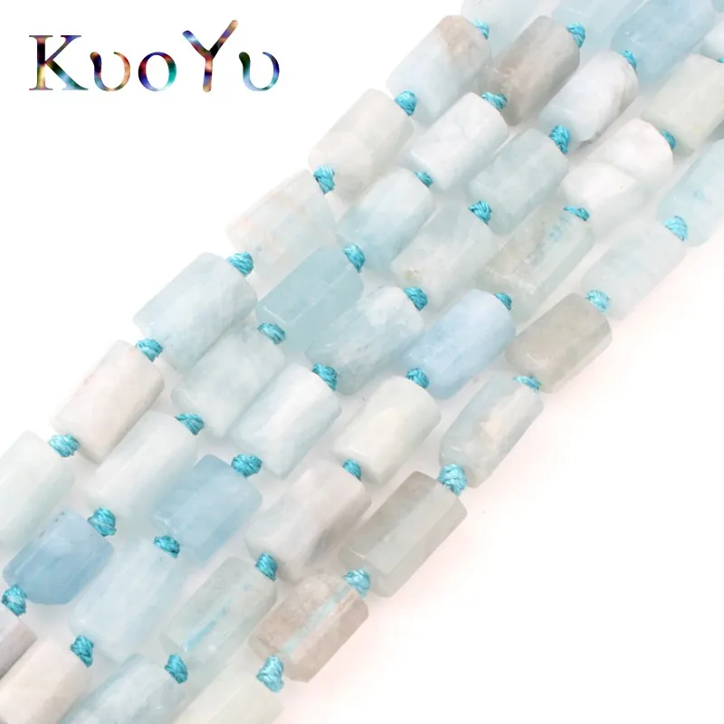 6x10 мм черные пулевые Форма граненый голубой аквамарины каменные бусины для
