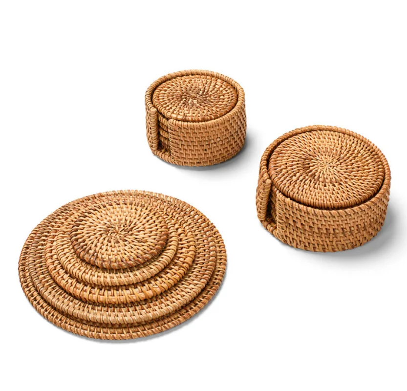 Вьетнамская подставка из ротанга подставки для столовых приборов кухонные