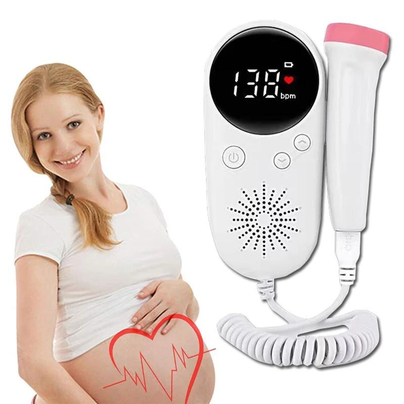 Ультразвуковой измеритель сердечного ритма для беременных с ЖК экраном|Брекеты