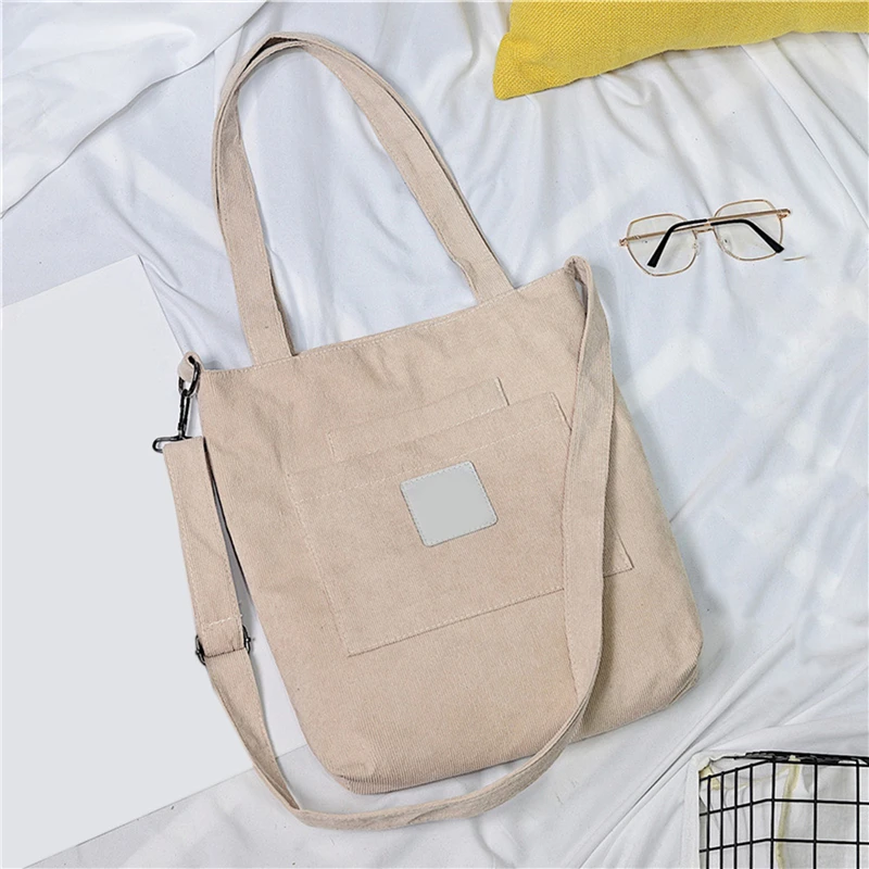 Сумка на плечо Женская Вельветовая саквояж Универсальный Повседневный мешок для