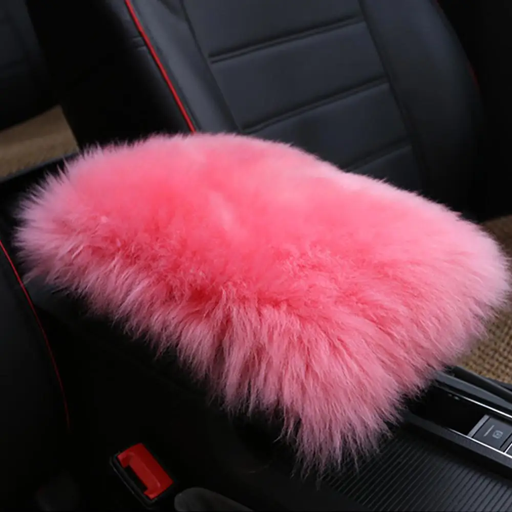 1 шт. Чехол для автомобильного подлокотника чехол пушистого центрального подушки