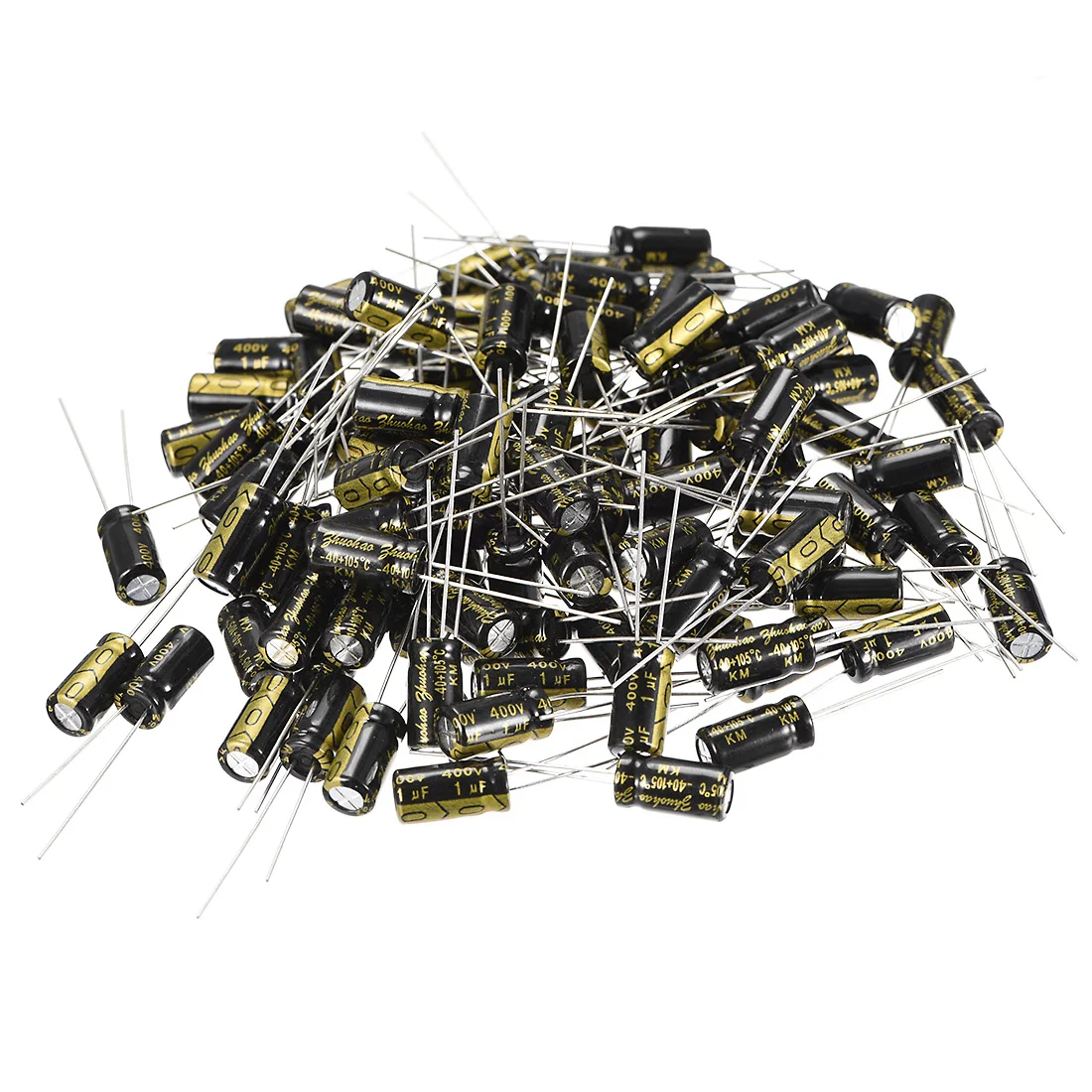 

uxcell 25V 50V 400V 1uF 4.7uF 10uF 22uF 470uF 13 Electrolytic Capacitor for DIY Project Soldering 1uF 6.3x12 100pcs