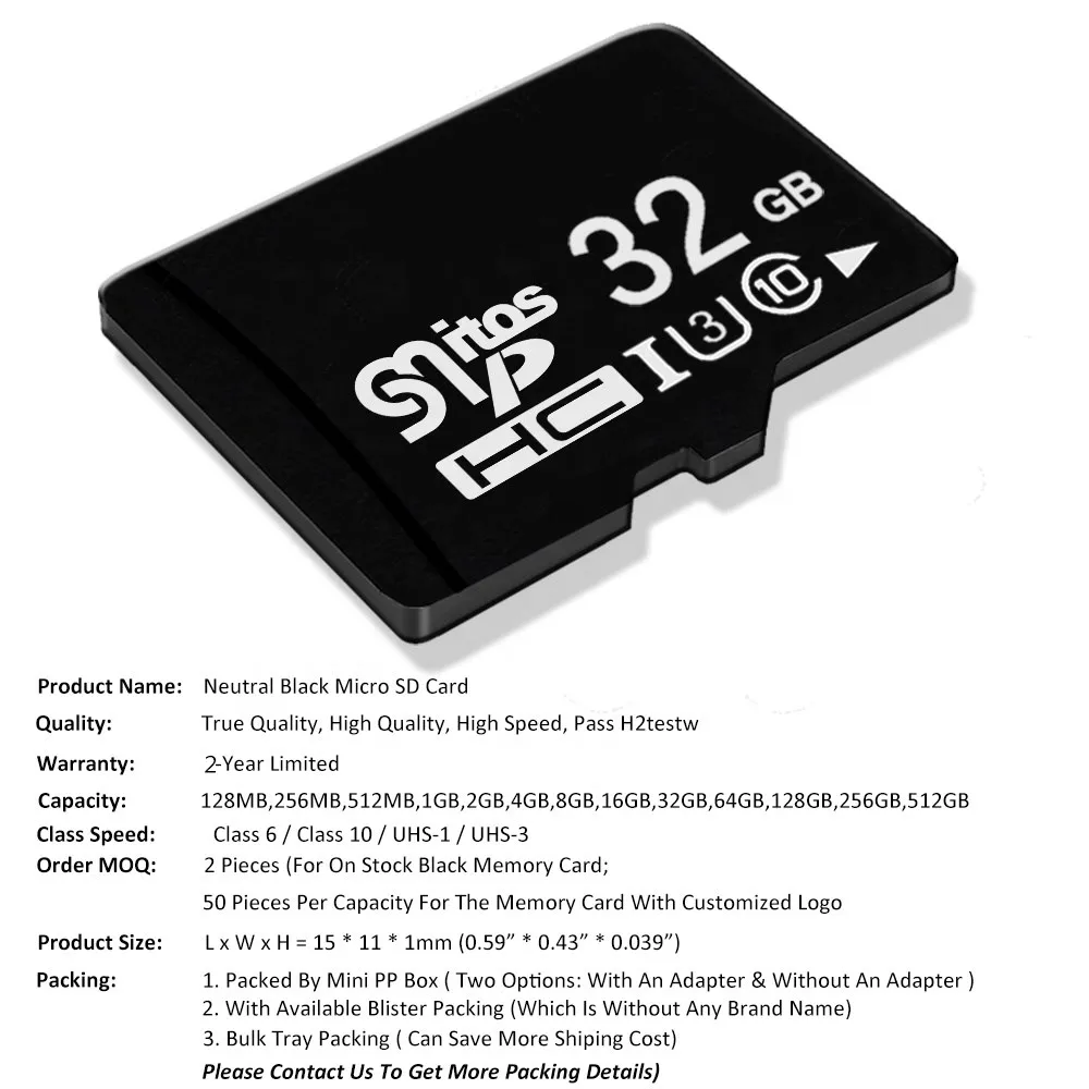 2 шт. оригинальная нейтральная SD карта памяти 1 Гб ГБ 4 TF 8 16 32 64 128 256 Micro карты для