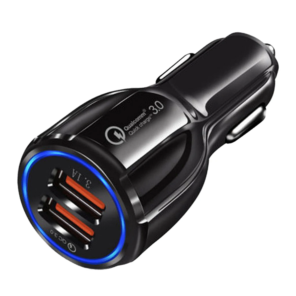 Автомобильный Зарядное устройство Dual USB QC 3 0 Автомобиля адаптер прикуривателя