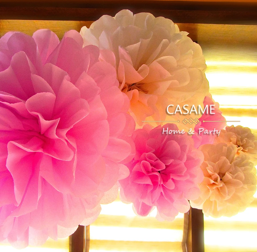 5 шт. декоративные бумажные шарики в виде цветов|Искусственные и сухие цветы| |