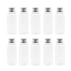 10 шт. прозрачные жидкие флаконы для проб ПЭТ пластиковая бутылка с отверткой 50 мл