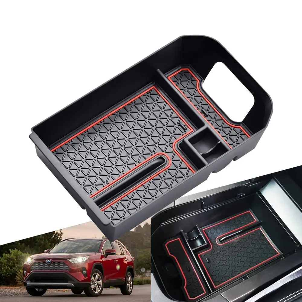 Для Toyota Rav4 2019 2020 аксессуары центральный автомобильный подлокотник для хранения