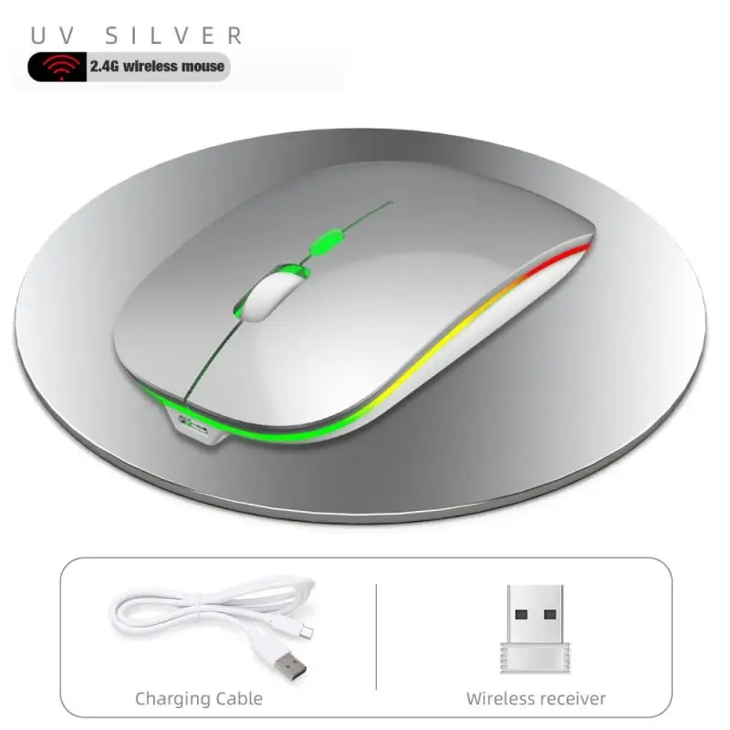 1600 DPI USB optical wireless computer mouse2.4 G receiver super thin mouse rechargeable wireless PC mouse laptop computer mouse