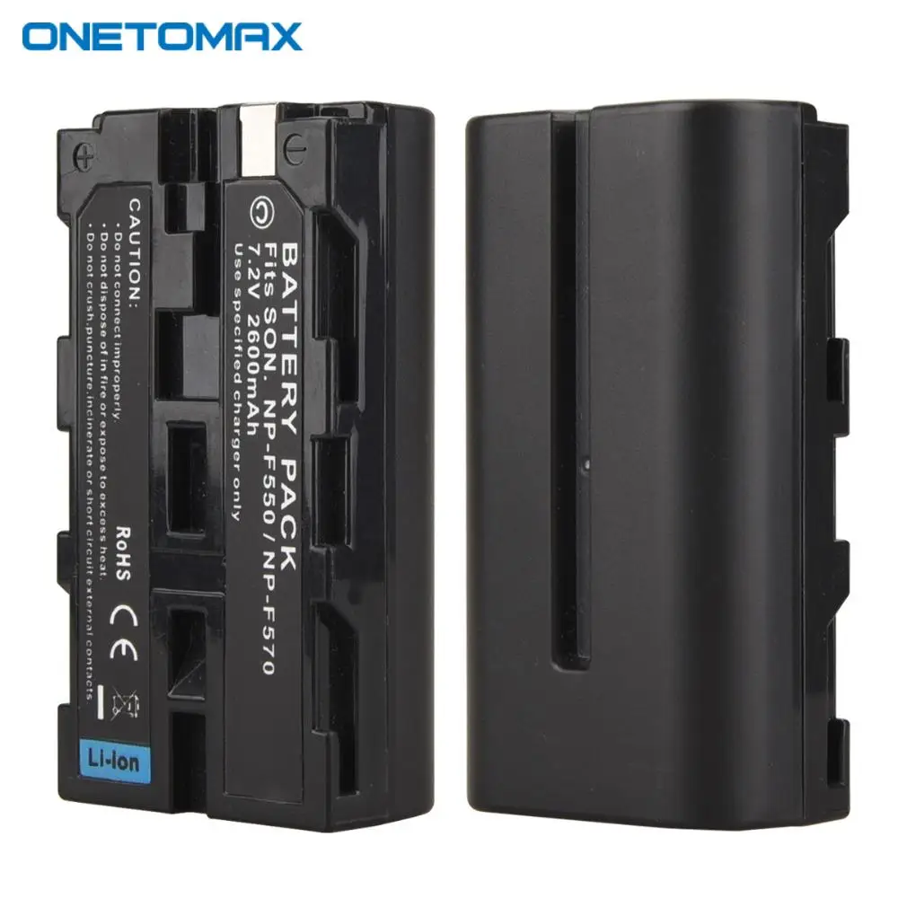 Аккумулятор для цифровой камеры Sony NP-F550 NP-F570 NP F550 F570 NPF550 NPF570 7 2 В 2600 мАч запасная