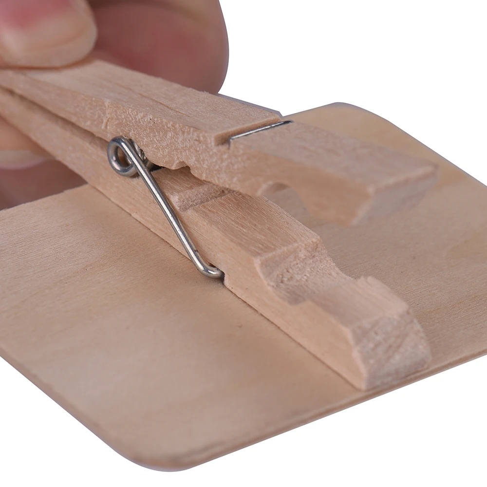 Мини доска для письма с зажимом прямоугольная деревянная сообщений заметок