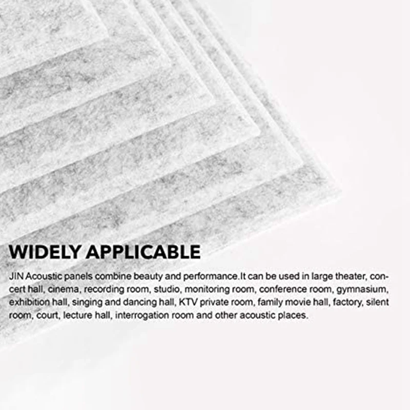 

12 Pack Acoustic Panels, 12 x 12 x 0.4 Inches Soundproofing Foam Acoustic Tiles Studio Foam Sound Wedges(Silver Grey)