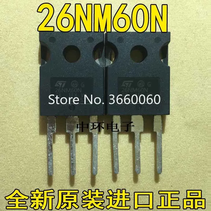 10 шт./лот W26NM60N ST26N60 26N60 600V 26A|Замыкатели| |