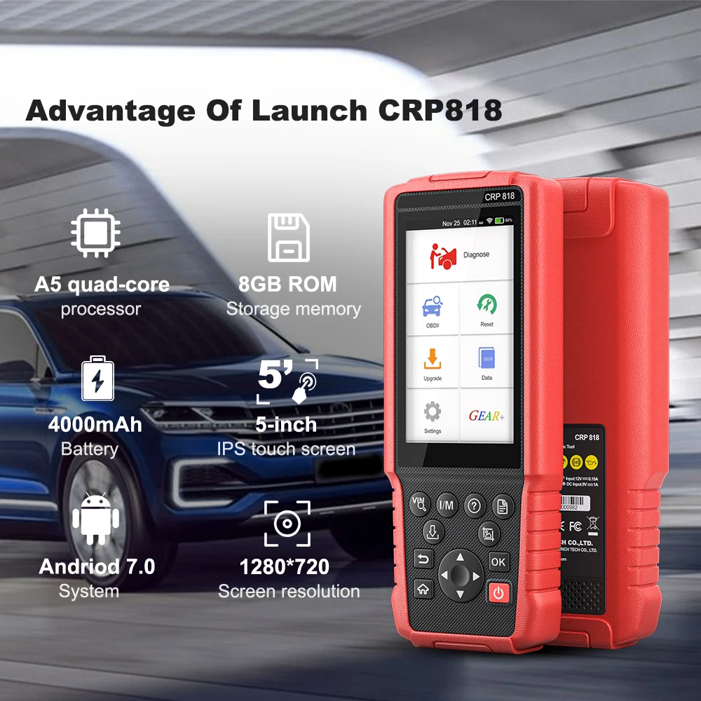 LAUNCH X431 CRP818 CRP 818 автоматический диагностический инструмент для