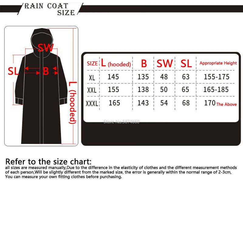 

Cycling EVA Raincoat Women/Men Zipper Hooded Poncho Motorcycle Rainwear Long Style Hiking Poncho Environmental Rain Jacket