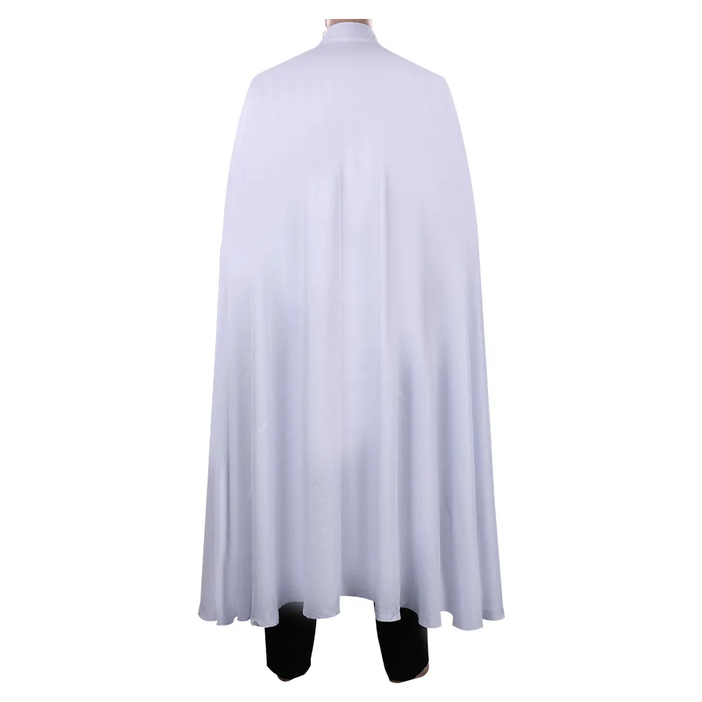 Костюм для косплея со звездой белый боевой костюм Униформа с плащом Хэллоуина