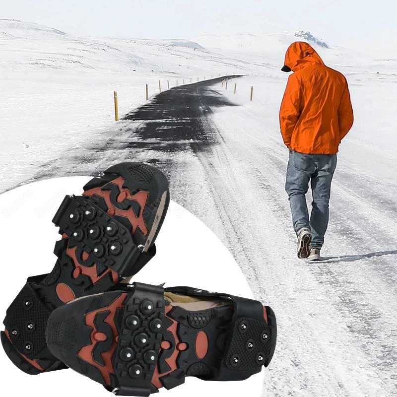 Качественные противоскользящие скобы для скалолазания на улице ботинки льда