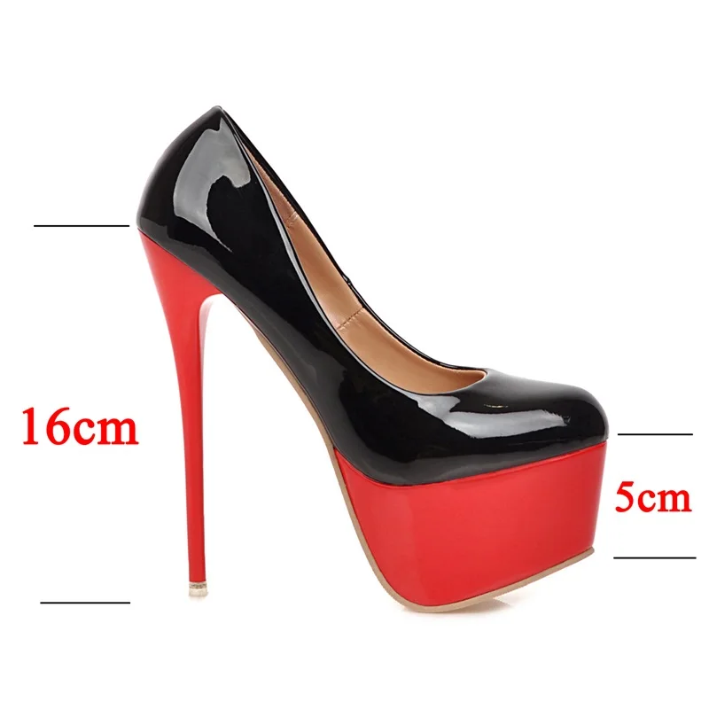 

Sexy Ladies Pumps Women Shoes Woman Thin 16CM Super High Heels Platform Slip On Female Casual Shoes Party Pumps Sandalias Mujer