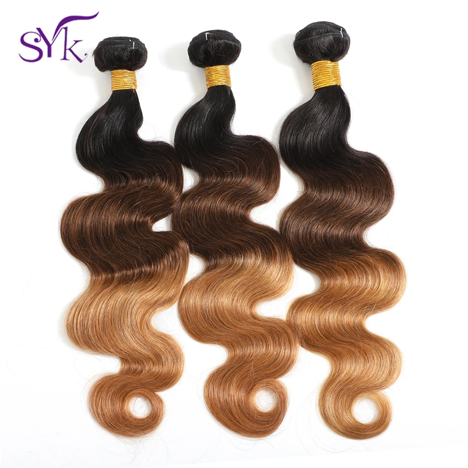 SYK эффектом деграде (переход от темного к Тела Пучки волнистых волос T1B/4/30