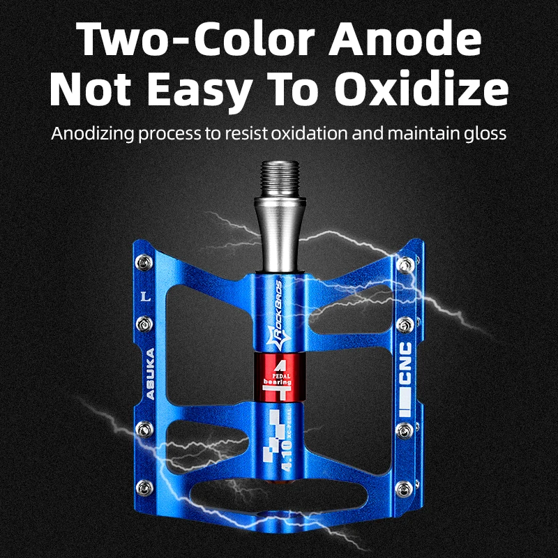 ROCKBROS горный велосипед Педали Велоспорт сверхлегкий алюминиевый сплав 4