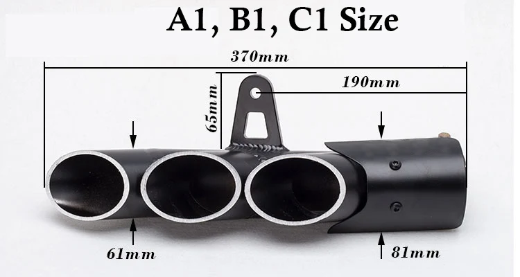 36-51 мм алюминиевый сплав универсальная Модифицированная выхлопная труба