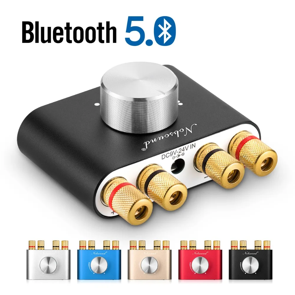 Nobsound Мини Bluetooth 5,0 HiFi TPA3116 цифровой усилитель стерео аудио 2,0 канальный усилитель звука 100 Вт усилитель мощности