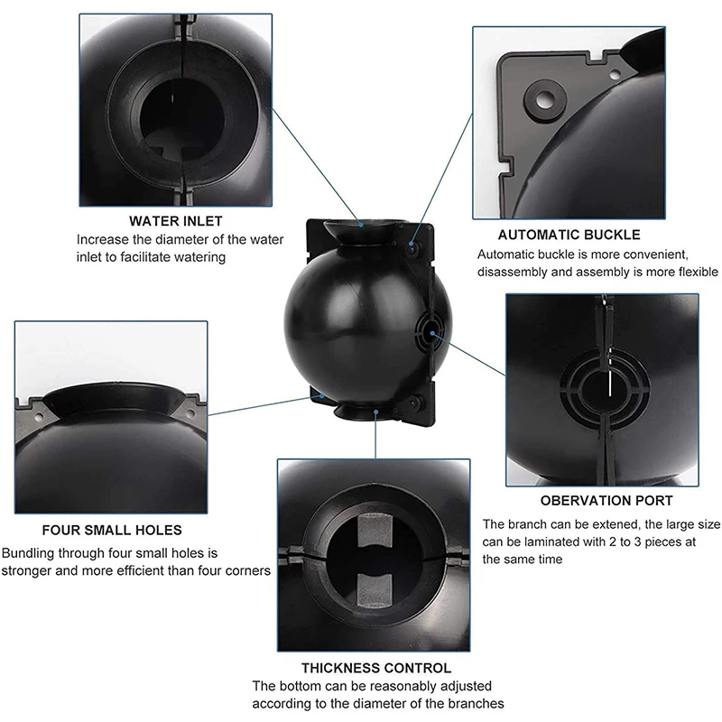 5 шт. завод укоренения мяч прививки гроубокс разведение чехол корня завода для