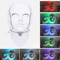 7 colors led mask skin care tools wrinkle tightening machine light therapy mask neck therapy whitening beauty face care machine