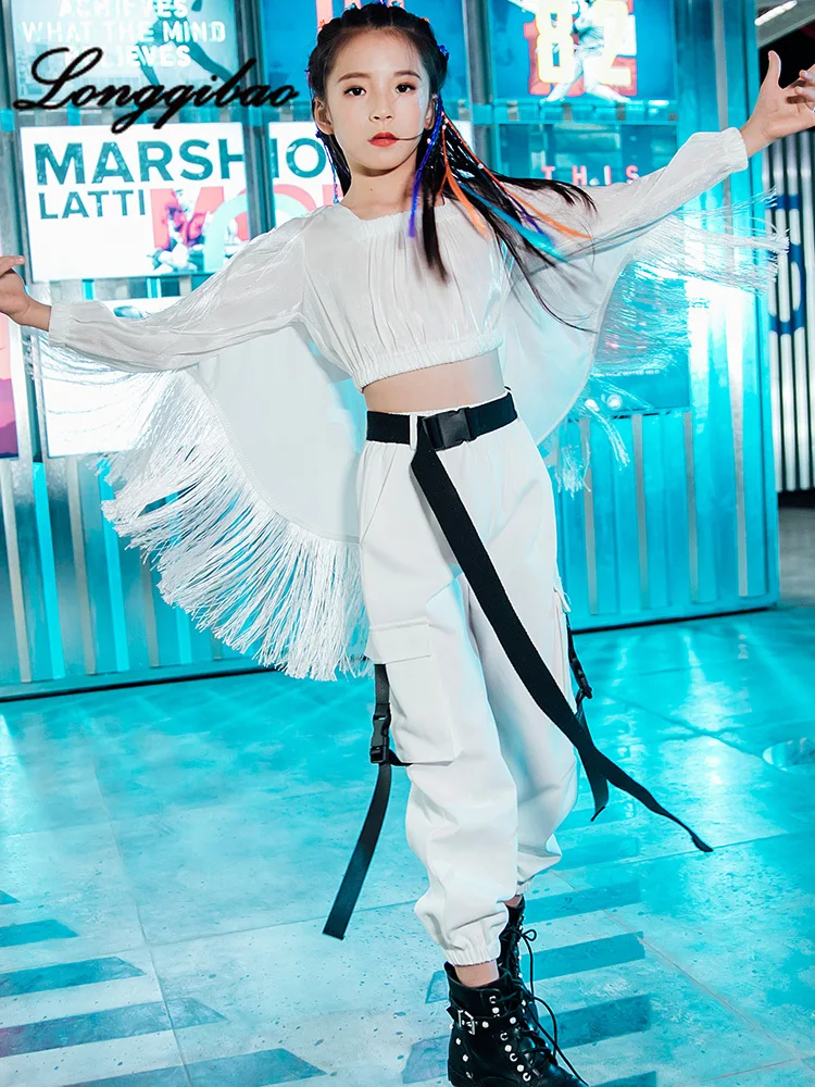 

Baby Girl Cool Suit Autumn and Winter Trend Model Catwalk Fashion Personality Catwalk Catwalk Hip Hop Performance Clothing