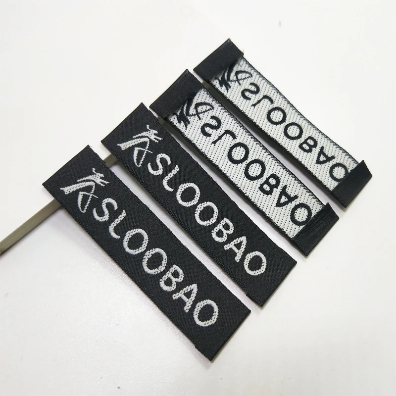 Бесплатная доставка индивидуальные логотипы бирки для шитья тканые этикетки