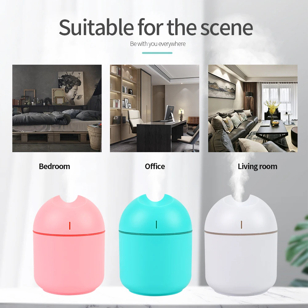 Air humidifier Ultrasonic Aromatherapy diffuser USB Portable Sprayer 220ml Humidifiers Aroma Anion Mist Maker for Home | Бытовая