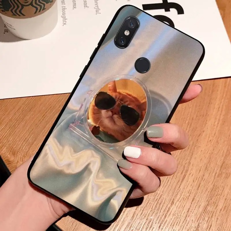 

CAT cute funny animal Phone Case For Xiaomi Redmi note 7 8 9 t k30 max3 9 s 10 pro lite luxury brand shell